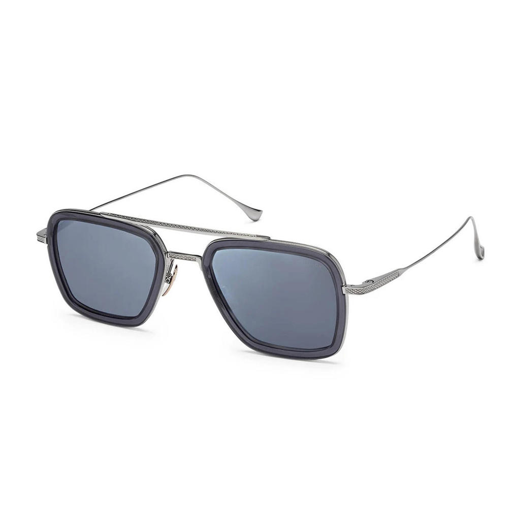 Dita Flight 006 Silver/Grey Gradient Titanium Aviator Sunglasses Authentic